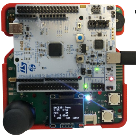 STM32 Nucleo step counter hardware